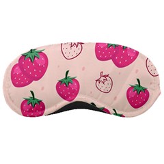 Seamless-strawberry-fruit-pattern-background Sleeping Mask by Salman4z