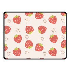 Strawberries-pattern-design Fleece Blanket (small) by Salman4z