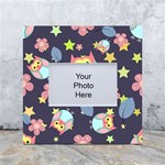 Owl-stars-pattern-background White Box Photo Frame 4  x 6  Front