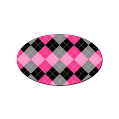 Seamless-argyle-pattern Sticker Oval (100 Pack) by Salman4z