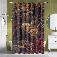 Vintage Cityscape City Retro Old Shower Curtain 48  X 72  (small)  by Salman4z