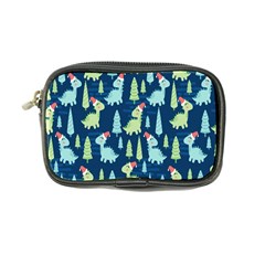 Cute Dinosaurs Animal Seamless Pattern Doodle Dino Winter Theme Coin Purse by pakminggu