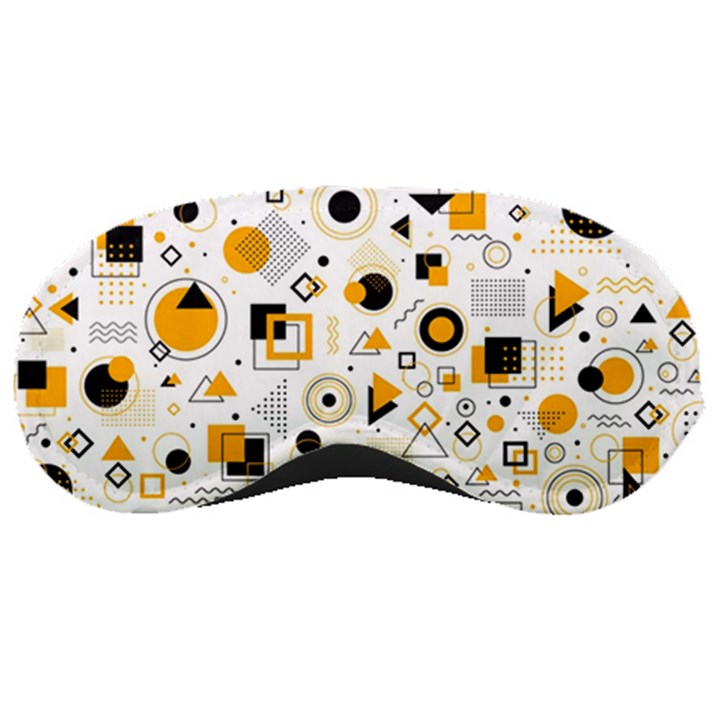 Flat Geometric Shapes Background Sleeping Mask