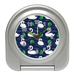 Swan Pattern Elegant Design Travel Alarm Clock by pakminggu