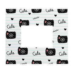 Cute Cameras Doodles Hand Drawn White Wall Photo Frame 5  X 7  by pakminggu