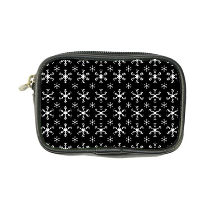 Snowflakes Background Pattern Coin Purse