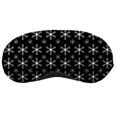 Snowflakes Background Pattern Sleeping Mask by pakminggu