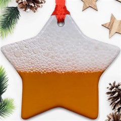 Beer Foam Bubbles Alcohol Glass Ornament (star) by pakminggu