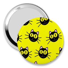 Cats Heads Pattern Design 3  Handbag Mirrors by pakminggu