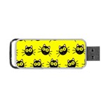 Cats Heads Pattern Design Portable USB Flash (Two Sides) Front