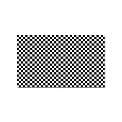 Background Black Board Checker Checkerboard Sticker (rectangular) by pakminggu