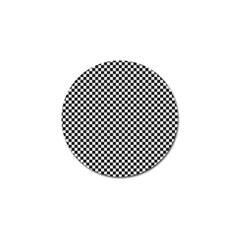 Background Black Board Checker Checkerboard Golf Ball Marker (4 Pack) by pakminggu