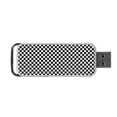 Background Black Board Checker Checkerboard Portable Usb Flash (two Sides) by pakminggu