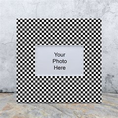 Background Black Board Checker Checkerboard White Box Photo Frame 4  X 6  by pakminggu