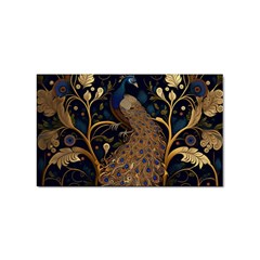 Peacock Plumage Bird  Pattern Graceful Sticker Rectangular (10 Pack) by pakminggu