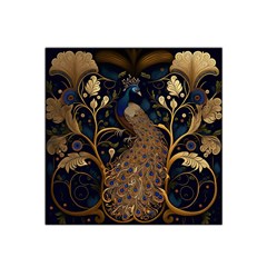 Peacock Plumage Bird  Pattern Graceful Satin Bandana Scarf 22  X 22  by pakminggu