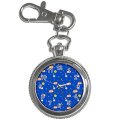 Cat Animals Sleep Stars Seamless Background Key Chain Watches by pakminggu