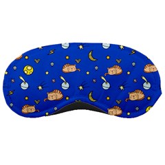 Cat Animals Sleep Stars Seamless Background Sleeping Mask by pakminggu