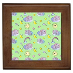 Elephant Sleeping Elephants Background Framed Tile by pakminggu