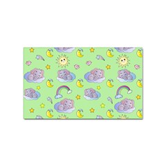 Elephant Sleeping Elephants Background Sticker (rectangular) by pakminggu