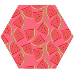 Watermelon Background Watermelon Wallpaper Wooden Puzzle Hexagon by pakminggu