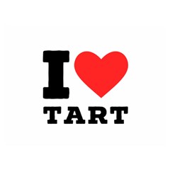 I Love Tart Two Sides Premium Plush Fleece Blanket (extra Small) by ilovewhateva