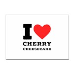 I love cherry cheesecake Sticker A4 (100 pack) Front