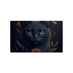 Art Cat Drawing Mammal Animal Feline Sticker Rectangular (10 Pack) by pakminggu