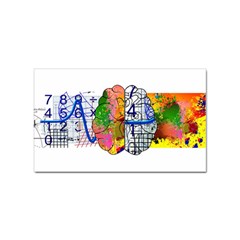 Brain Cerebrum Biology Abstract Sticker (rectangular) by pakminggu