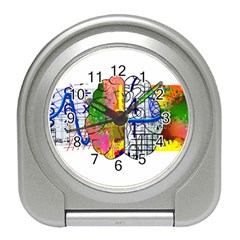 Brain Cerebrum Biology Abstract Travel Alarm Clock by pakminggu