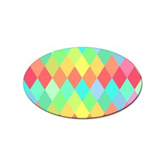 Low Poly Triangles Sticker Oval (100 Pack) by danenraven