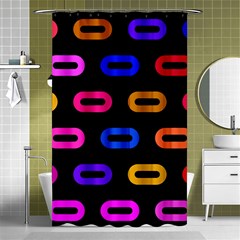 Pattern Background Structure Black Shower Curtain 48  X 72  (small)  by danenraven