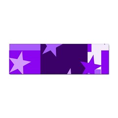 Purple Stars Pattern Shape Sticker Bumper (10 Pack) by danenraven