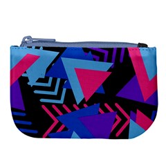 Memphis Pattern Geometric Abstract Large Coin Purse by danenraven