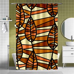 Autumn Leaf Mosaic Seamless Shower Curtain 48  X 72  (small)  by danenraven