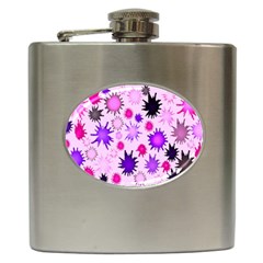 Inks Drops Black Paint Design Hip Flask (6 Oz) by danenraven