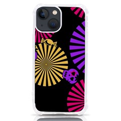 Seamless Halloween Day Of The Dead Iphone 13 Mini Tpu Uv Print Case by danenraven