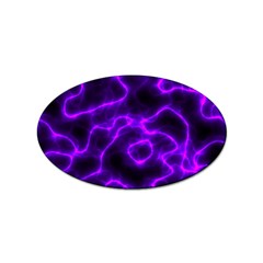 Purple Pattern Background Structure Sticker (oval) by danenraven