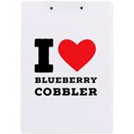 I love blueberry cobbler A4 Acrylic Clipboard Back