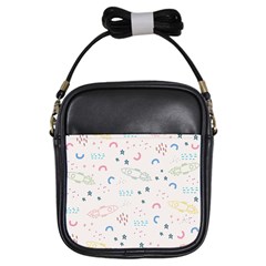 Spaceship Pattern Star Girls Sling Bag by danenraven