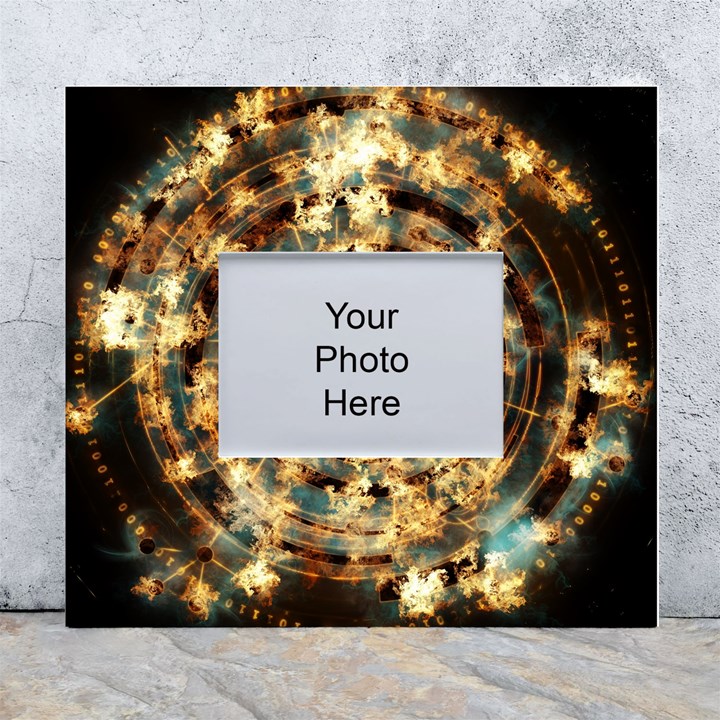 Science Fiction Background Fantasy White Wall Photo Frame 5  x 7 