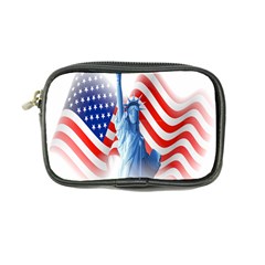 Statue Of Liberty And Usa Flag Art Coin Purse by danenraven