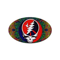 Grateful Dead Pattern Sticker Oval (100 Pack) by Mog4mog4