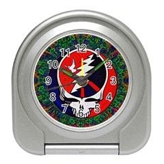 Grateful Dead Pattern Travel Alarm Clock by Mog4mog4