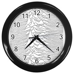 Joy Division Unknown Pleasures Post Punk Wall Clock (black) by Mog4mog4