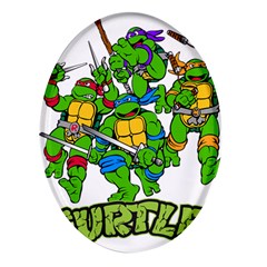 Teenage Mutant Ninja Turtles Oval Glass Fridge Magnet (4 Pack) by Mog4mog4