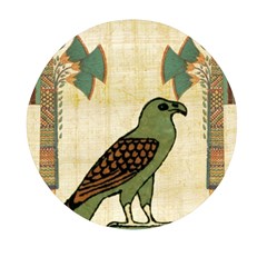 Egyptian Paper Papyrus Bird Mini Round Pill Box by Mog4mog4