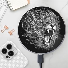 Lion Furious Abstract Desing Furious Wireless Fast Charger(white) by Mog4mog4