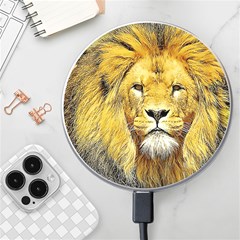 Lion Lioness Wildlife Hunter Wireless Fast Charger(white) by Mog4mog4