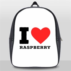 I Love Raspberry School Bag (large) by ilovewhateva